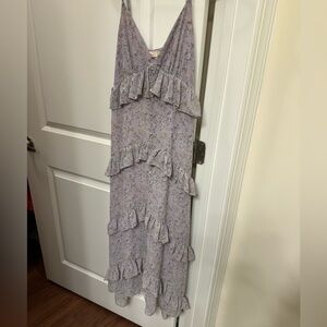 Altar’d State Lilac Floral Midi Dress